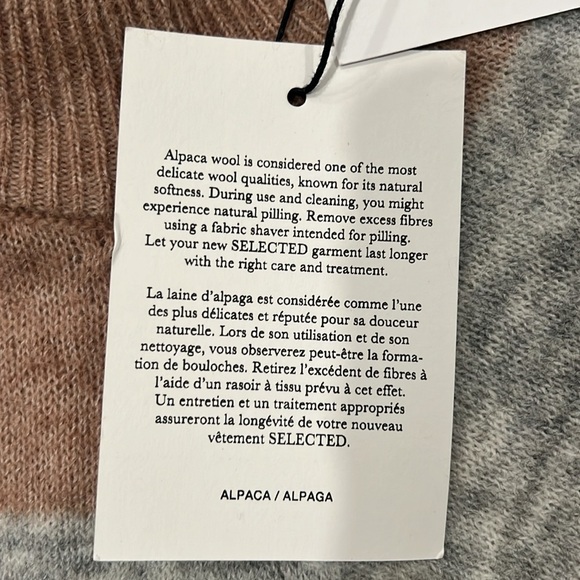 Warm winter knit sweater! Alpaca wool blend! - Picture 4 of 9